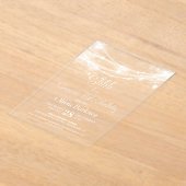 ストリングラエレガントイツサプライズ75thバースデーパーティー アクリル招待状 (レイダウン)