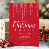 ストリングラエレガントイツレッドクリスマスパーティー 招待状