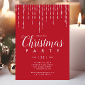 ストリングラエレガントイツレッドクリスマスパーティー 招待状