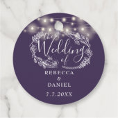 ストリングラエレガントイトフローラパープル結婚ズ フェイバータグ (裏面)