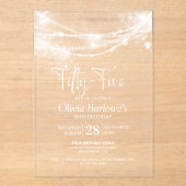 ストリングラエレガントイト55thバースデーパーティー アクリル招待状 (正面)