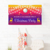 ストリングラカラフルイツクリスマスボール歓迎 横断幕 (インサイチュ)