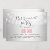 ストリングラモダンイツシルバー退職パーティー 招待状 (正面/裏面)