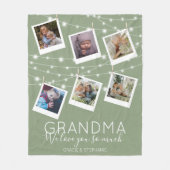 ストリングラモダンイツフォトコラージュフリースブランケット フリースブランケット (正面)