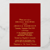 ストリングラモダンイトブライダルシャワー実在 箔招待状 (正面)