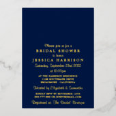 ストリングラモダンイトブライダルシャワー実在 箔招待状 (正面)