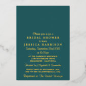 ストリングラモダンイトブライダルシャワー実在 箔招待状 (正面)