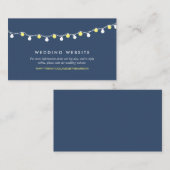 ストリングラモダンイト、黄色/白のWebサ結婚イト エンクロージャーカード (正面/裏面)