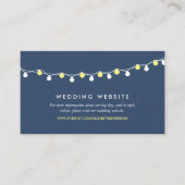 ストリングラモダンイト、黄色/白のWebサ結婚イト エンクロージャーカード (正面)