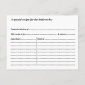 ストリングラモダンイントオンシャルボードブライダルシャワー インビテーションポストカード (裏面)