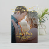 ストリングラ実在イトFOILフォト結婚式招待状 箔招待状 (立ち正面)