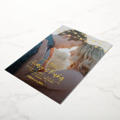 ストリングラ実在イトFOILフォト結婚式招待状 箔招待状 (回転した状態)