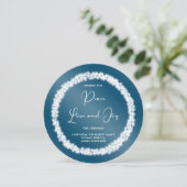 ストリングラ白熱［赤熱］光を放つイトクリスマスリース シーズンカード (スタンド正面)