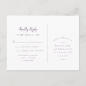 ストリングラ素朴イツウェディングRSVPポストカード インビテーションポストカード (裏面)