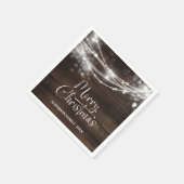 ストリングラ素朴イツウッドクリスマス スタンダードカクテルナプキン (角)