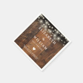 ストリングラ素朴イツウッドボホバ結婚ンズ スタンダードカクテルナプキン (角)