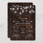 ストリングラ素朴イツオールドバーンバースデーパーティー 招待状 (正面/裏面)