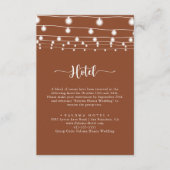 ストリングラ素朴イツカリグラフィテラコッタホテル エンクロージャーカード (正面)