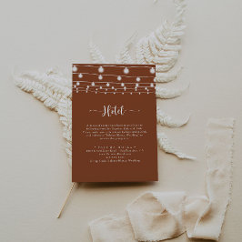 ストリングラ素朴イツカリグラフィテラコッタホテル エンクロージャーカード