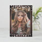 ストリングラ素朴イツグラードキャップ写真卒業 案内状 (スタンド正面)