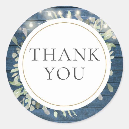 ストリングラ素朴イツグリーンリーブライダルシャワーのお願い ラウンドシール (正面)