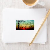 ストリングラ素朴イツサンセットの結婚住所 シール (インサイチュ)