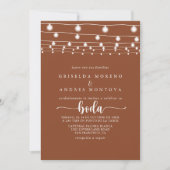 ストリングラ素朴イツテラコッタスペインの結婚ズ 招待状 (正面)