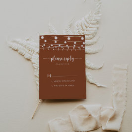 ストリングラ素朴イツテラコッタ書道RSVP 出欠カード