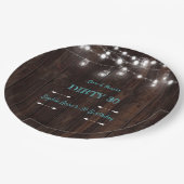 ストリングラ素朴イツバーンダーティ30誕生日パーティー ペーパープレート (アングル)