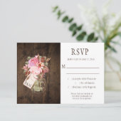 ストリングラ素朴イツピンクメイソンジャースRSVP 出欠カード (スタンド正面)