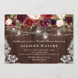 ストリングラ素朴イツブライダルシャワー招待 招待状