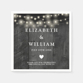 ストリングラ素朴イツブラックウッドボホバ結婚ンズ スタンダードカクテルナプキン