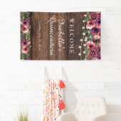 ストリングラ素朴イツブルゴーニュフローラキンセアニラ 横断幕 (インサイチュ)