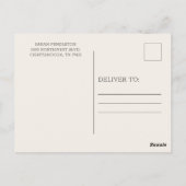 ストリングラ素朴イツブルゴーニュフローラ婚約 ポストカード (裏面)