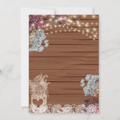 ストリングラ素朴イツベビーズブレスブライダルシャワー 招待状 (裏面)