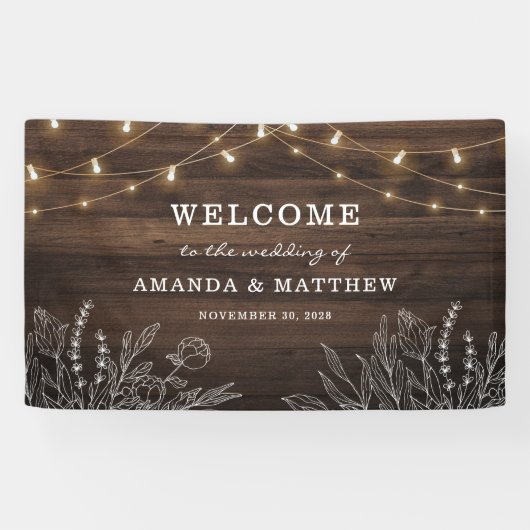 ストリングラ素朴イツボタニカルウェルカム結婚ズ 横断幕 (横)