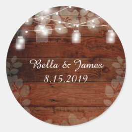 ストリングラ素朴イツメイスンジャースのステッ結婚カー ラウンドシール