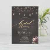 ストリングラ素朴イツメイスンジャーバラブライダルシャワー 招待状 (スタンド正面)