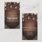 ストリングラ素朴イツメイスンジャールレース友達を参照 紹介カード (正面/裏面)