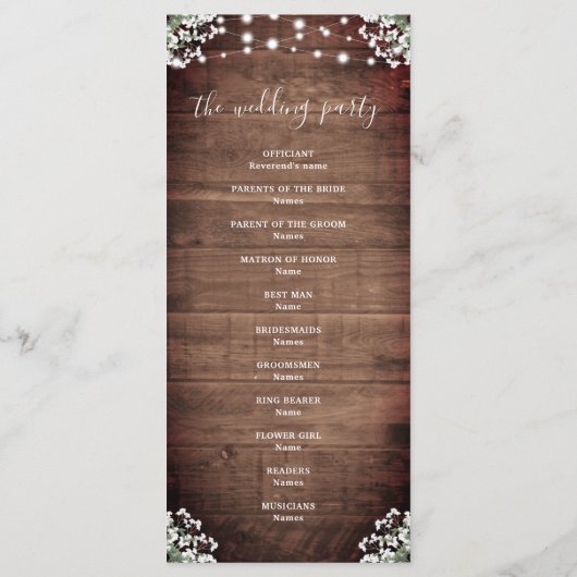 ストリングラ素朴イツメイスンジャー結婚ズ プログラム (裏面)