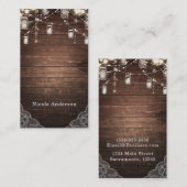 ストリングラ素朴イツメイソンジャースレースカントリーグラム 名刺 (正面/裏面)