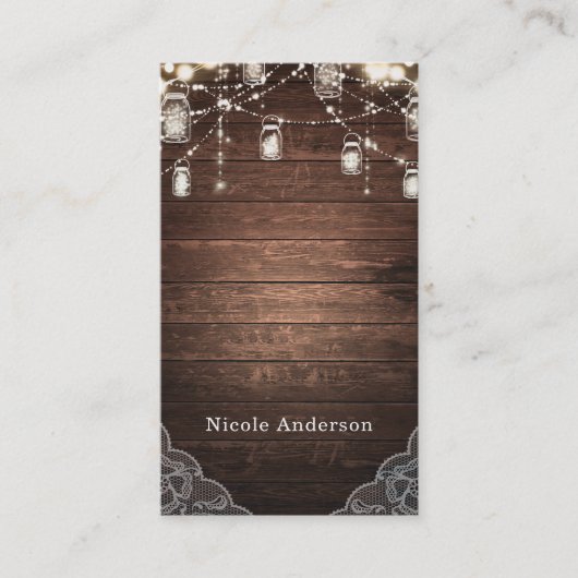 ストリングラ素朴イツメイソンジャースレースカントリーグラム 名刺 (正面)