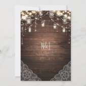 ストリングラ素朴イツメイソンジャースレースカントリーグラム 招待状 (裏面)