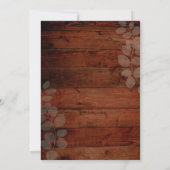 ストリングラ素朴イツユーカリプトゥスウェディングカード 招待状 (裏面)