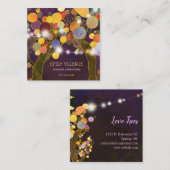 ストリングラ素朴イツラブツリーズエステティシャン スクエア名刺 (正面/裏面)