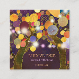 ストリングラ素朴イツラブツリーズエステティシャン スクエア名刺