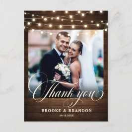 ストリングラ素朴イツ結婚の感謝 ポストカード