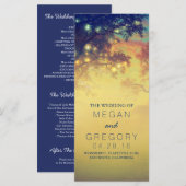 ストリングラ素朴イトと木の結婚式 プログラム (正面/裏面)