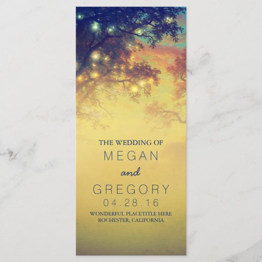 ストリングラ素朴イトと木の結婚式 プログラム (正面)