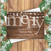 ストリングラ素朴イトのクリ企業のスマスパーティー 案内状